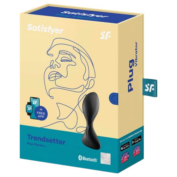 Satisfyer Trendsetter - vibrador anal inteligente (preto)