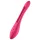 Satisfyer Elastic Joy - vibrador casal flexível recarregável - silicone vermelho