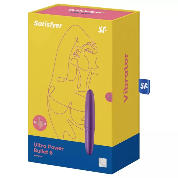 Satisfyer - vibrador bullet recarregável à prova d'água - violeta