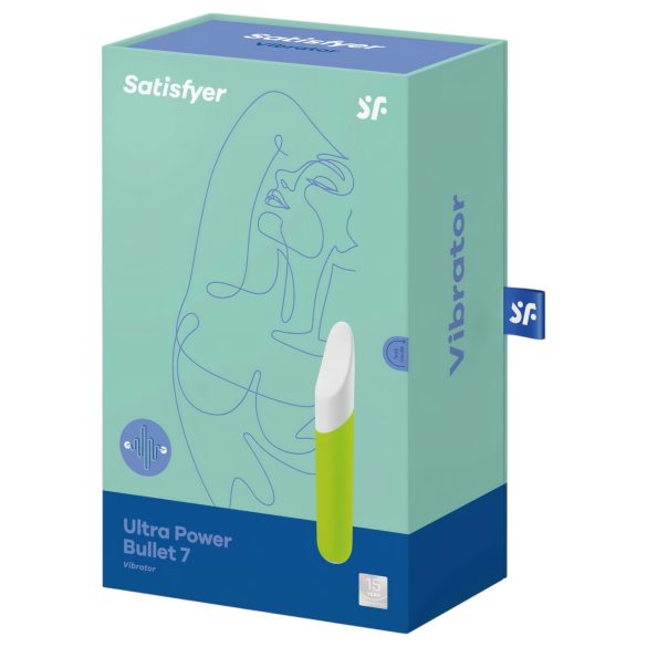Satisfyer - vibrador clitóris bullet potente à prova d'água - verde