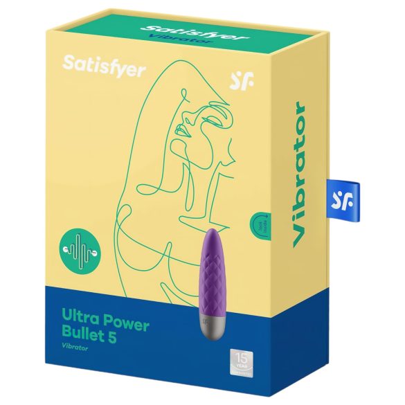 Satisfyer - vibrador bullet recarregável e à prova d'água - cor violeta