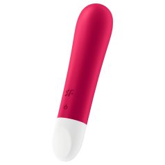   Satisfyer - vibrador bullet recarregável à prova d’água - vermelho