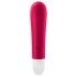 Satisfyer - vibrador bullet recarregável à prova d’água - vermelho
