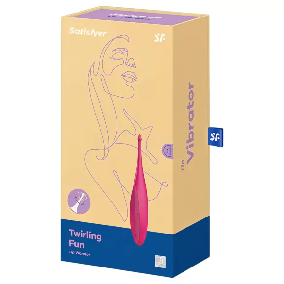 Satisfyer Twirling Fun - vibrador clitóris recarregável à prova d'água - rosa