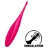 Satisfyer Twirling Fun - vibrador clitóris recarregável à prova d'água - rosa