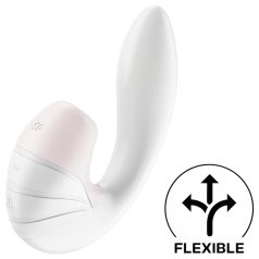  Satisfyer Supernova - vibrador clitoriano e ponto G 2 em 1 recarregável branco