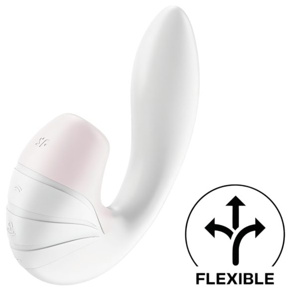Satisfyer Supernova - vibrador clitoriano e ponto G 2 em 1 recarregável branco