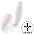 Satisfyer Supernova - vibrador clitoriano e ponto G 2 em 1 recarregável branco