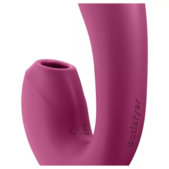 Satisfyer Sunray - vibrador 2em1 com ondas de ar, recarregável (vermelho)