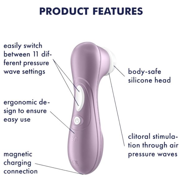 Satisfyer Pro 2 Gen2 - vibrador clitóris recarregável - violeta