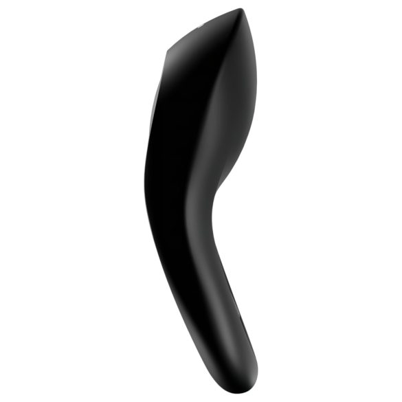 Satisfyer Legendary Duo - anel peniano vibratório recarregável - silicone preto