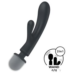   Satisfyer Triple Lover - vibrador ponto G e massageador - prata