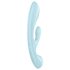 Satisfyer Triple Oh - vibrador recarregável com estimulador de clitóris - azul