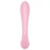 Satisfyer Triple Oh - vibrador recarregável com estimulador de clitóris - rosa