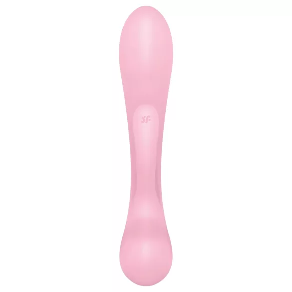 Satisfyer Triple Oh - vibrador recarregável com estimulador de clitóris - rosa