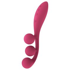   Satisfyer Tri Ball 1 - vibrador recarregável multifuncional - vermelho