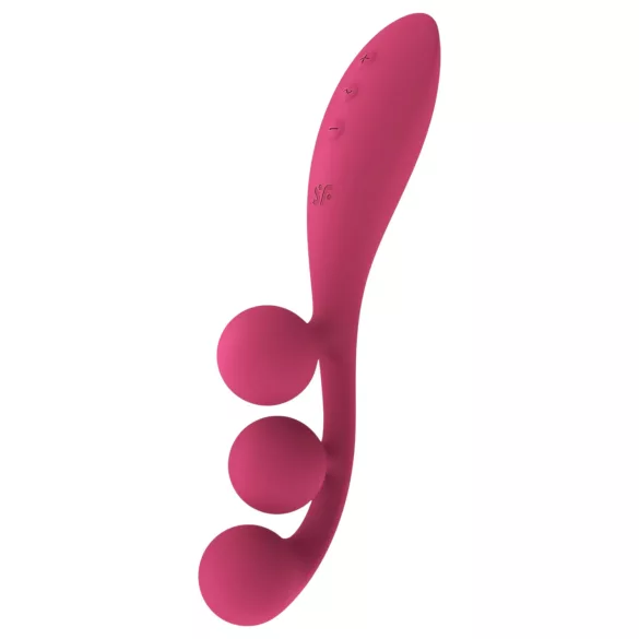 Satisfyer Tri Ball 1 - vibrador recarregável multifuncional - vermelho