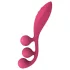 Satisfyer Tri Ball 1 - vibrador recarregável multifuncional - vermelho