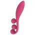 Satisfyer Tri Ball 1 - vibrador recarregável multifuncional - vermelho