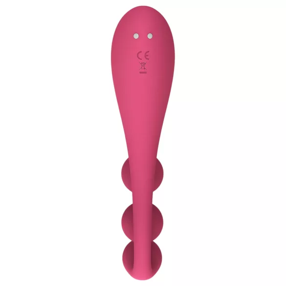 Satisfyer Tri Ball 1 - vibrador recarregável multifuncional - vermelho