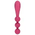 Satisfyer Tri Ball 1 - vibrador recarregável multifuncional - vermelho