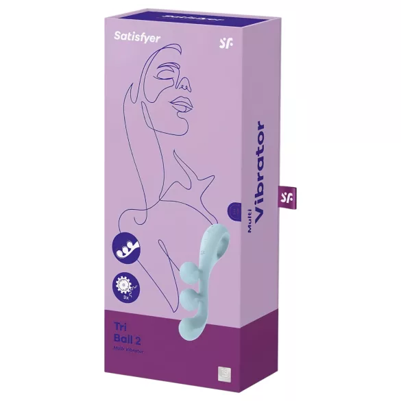 Satisfyer Tri Ball 2 - vibrador multifunções recarregável - menta