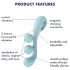 Satisfyer Tri Ball 2 - vibrador multifunções recarregável - menta