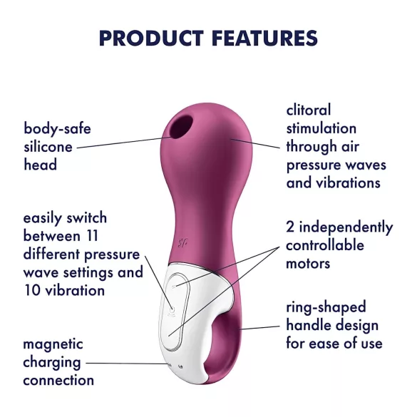 Satisfyer Lucky Libra - sugador clitoriano ondas de ar - lilás