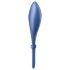 Satisfyer Bullseye - anel peniano vibratório com app - silicone azul
