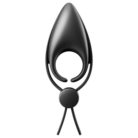 Satisfyer Sniper - anel peniano vibratório recarregável - silicone preto