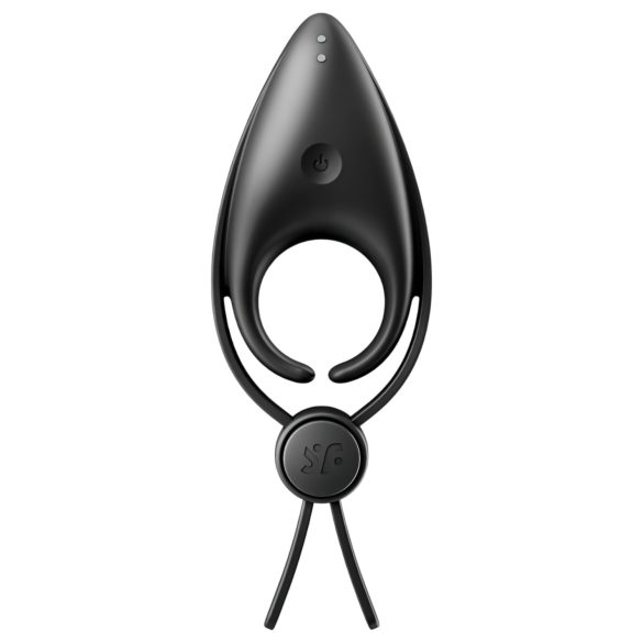 Satisfyer Sniper - anel peniano vibratório recarregável - silicone preto