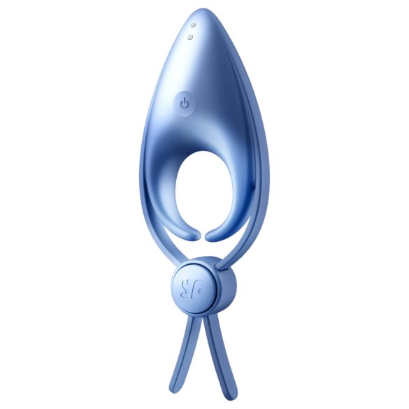 Satisfyer Sniper - anel peniano vibratório recarregável - silicone azul