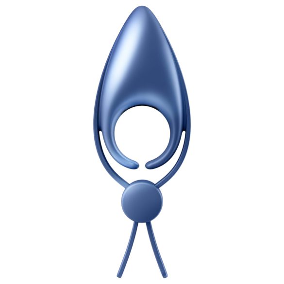 Satisfyer Sniper - anel peniano vibratório recarregável - silicone azul