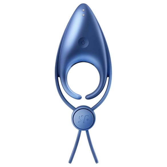 Satisfyer Sniper - anel peniano vibratório recarregável - silicone azul