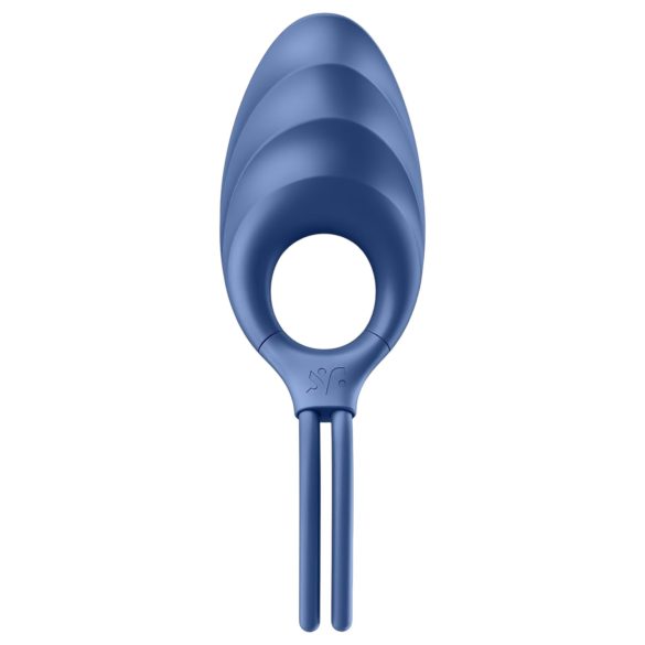 Satisfyer Swordsman - anel peniano vibratório recarregável - silicone azul