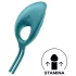 Satisfyer Swordsman - anel peniano vibratório recarregável (verde)