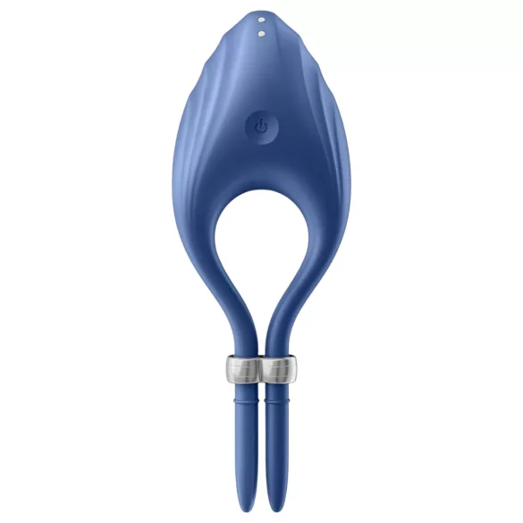 Satisfyer Duelist - anel peniano vibratório recarregável (azul)