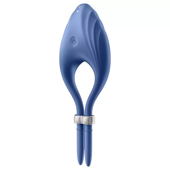 Satisfyer Duelist - anel peniano vibratório recarregável (azul)