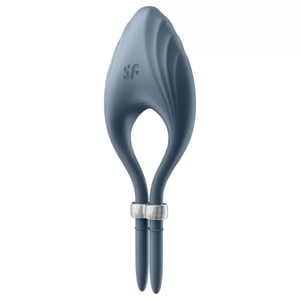 Satisfyer Duelist - anel peniano vibratório recarregável - silicone cinza