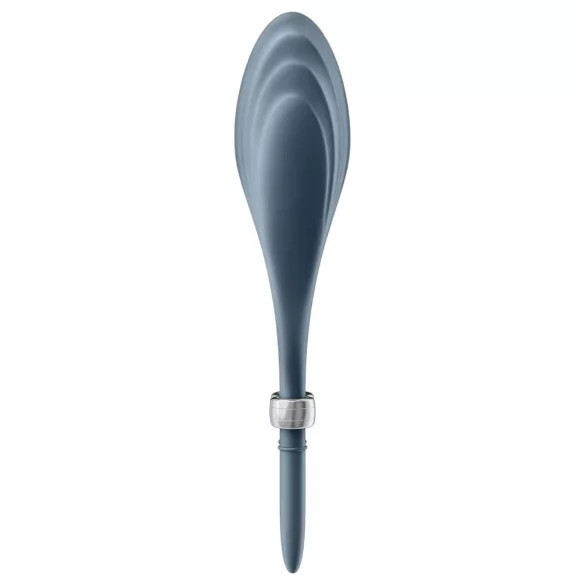 Satisfyer Duelist - anel peniano vibratório recarregável - silicone cinza