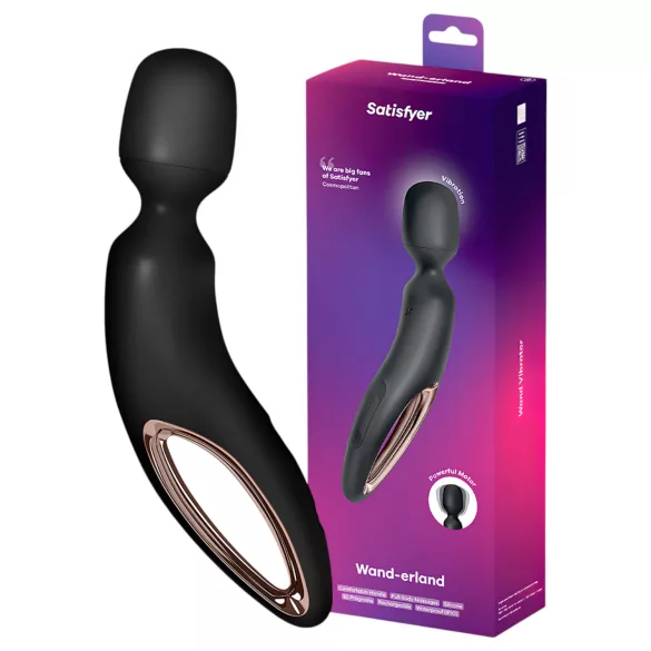 Satisfyer Wand-erland - vibrador massageador (preto)
