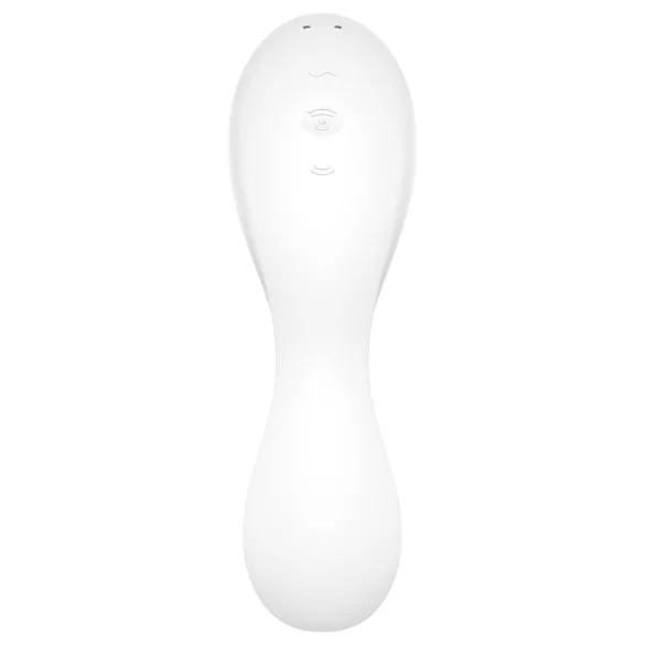 Satisfyer Curvy Trinity 5+ - Vibrador 2 em 1 com controlo por app (branco)