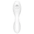 Satisfyer Curvy Trinity 5+ - Vibrador 2 em 1 com controlo por app (branco)