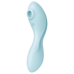   Satisfyer Curvy Trinity 5+ - vibrador 2 em 1 inteligente - silicone azul