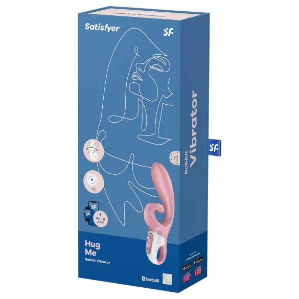 Satisfyer Hug Me - Vibrador com braço para o clitóris controlado por app (rosa)