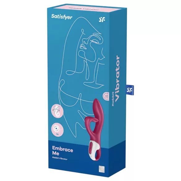 Satisfyer Embrace Me - vibrador clitóris com braço - recarregável - vermelho
