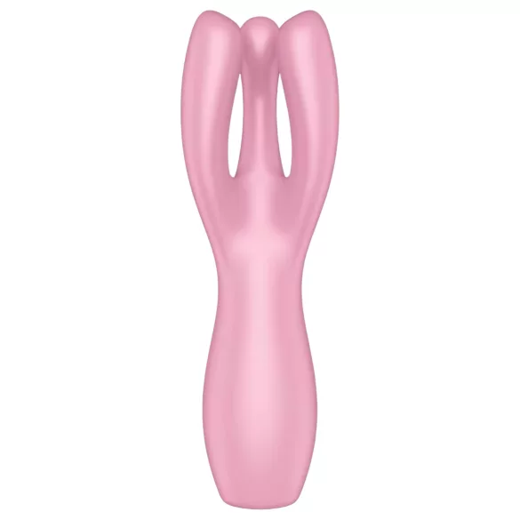 Satisfyer Threesome 3 - vibrador clitóris recarregável - silicone rosa
