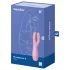 Satisfyer Threesome 3 - vibrador clitóris recarregável - silicone rosa
