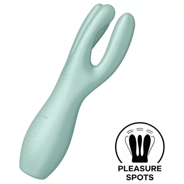 Satisfyer Threesome 3 - vibrador recarregável para clitóris (menta)