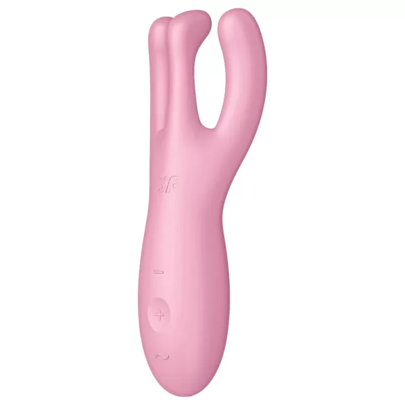 Satisfyer Threesome 4 - Vibrador de clitóris controlado por app (rosa)